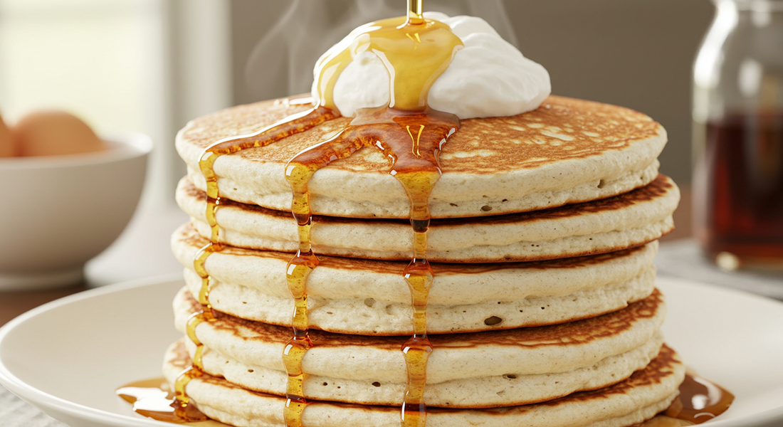 Vanilla Egg White Pancakes