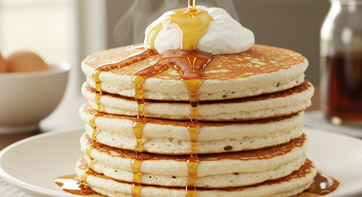 Vanilla Egg White Pancakes