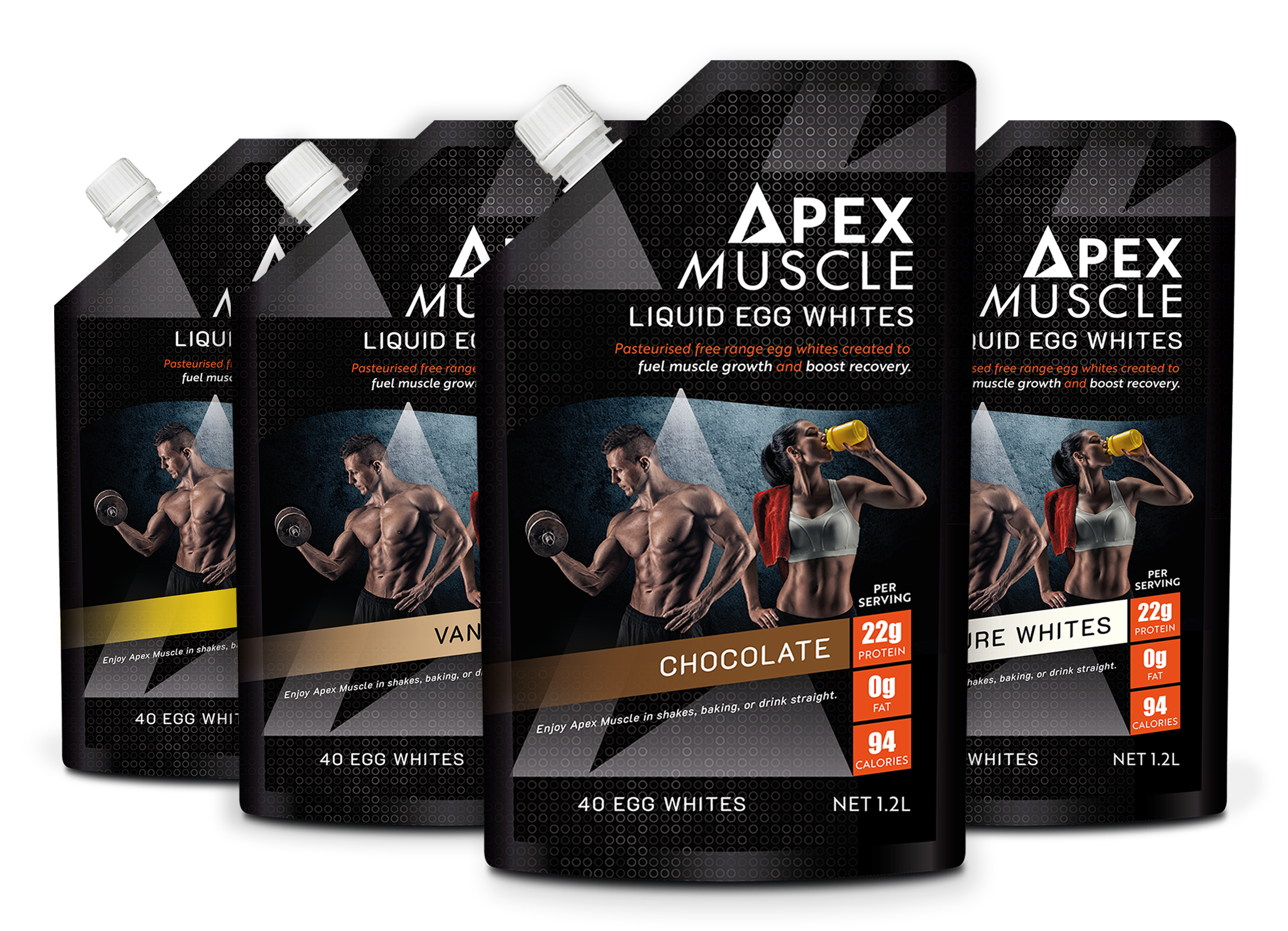 Chocolate Liquid Egg Whites | 8x1.2L Packets